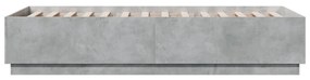 Giroletto grigio cemento 90x200 cm in legno multistrato