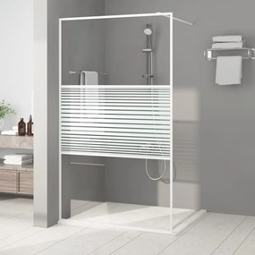 Parete Doccia Walk İn Bianca 115x195 Cm Vetro Trasparente Esg /