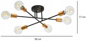 Lampadario VEKEN 6B BLACK