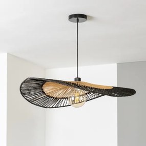 Brilagi - Lampadario LED su cavo CERIA BOHO 1xE27/40W/230V Ø 50 cm nero/marrone