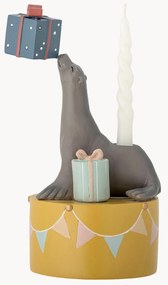 Portacandele a forma di leone marino Flor