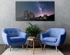 Stampa su tela – Cielo stellato sopra le rocce
