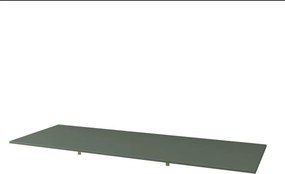 Top per lavabo Domino BADEN HAUS L 121 x H 1 x P 46 cm verde mdf, opaco