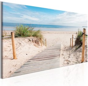 Quadro Charming Beach  Colore Bianco, Dimensioni e Misure 135x45