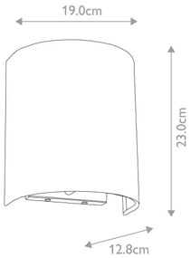 Elstead DL-COOPER-S-IV-AB - Applique da parete COOPER 1xE27/60W/230V oro