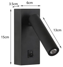 Brilagi - Luce Spot da parete a LED MAYA LED/3W/230V 4000K nero