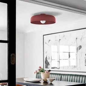 Plafoniera design Tuzzi Ø 40 cm rosso IP20, 1XE27