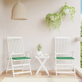 Cuscini Per Sedia 2 Pz Verdi 40x40x3 Cm İn Tessuto Oxford /