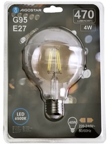 Lampadina LED FILAMENT G95 E27/4W/230V 6500K - Aigostar