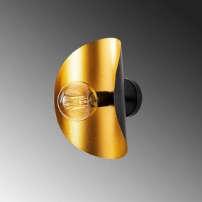 Lampada da parete nera/dorata Sivani – Opviq lights