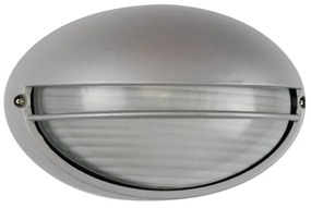 Plafoniera E27 IP54 Grigia 214x142mm mod. Palpebra Colore Grigio