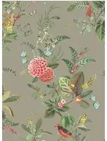Eijffinger Carta da parati Floris - Grau