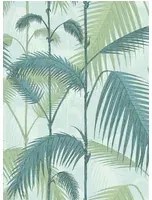 Cole & Son Carta da parati Palm Jungle Icons - Seafoam