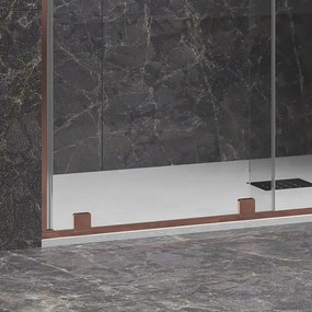 Porta doccia 150 cm senza telaio color oro rosa | KNM4000GR - KAMALU