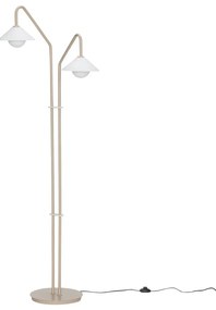 Lampada da terra beige con paralume in vetro (altezza 165 cm) Come - Hübsch