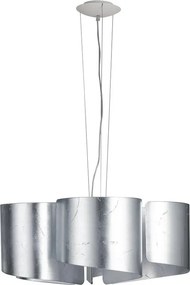 Lampadario Neoclassico Imagine grigio paralume grigio 5x E27 Ø63cm LUCE AMBIENTE DESIGN