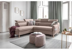 Divano letto angolare beige (angolo sinistro) Sweet Harmony - Miuform