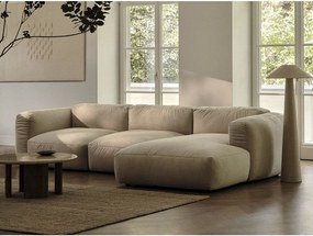 Divano angolare componibile beige (angolo sinistro) Martina - Micadoni Home