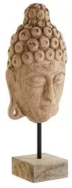 Statua Decorativa DKD Home Decor Marrone Naturale Buddha Orientale 20 x 12 x 48 cm