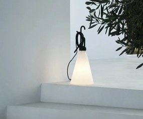 Flos Mayday Lampada multiuso 22 cm da appoggio per interni con gancio e maniglia avvolgicavo cavo 4,85 m nero