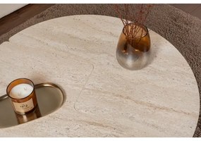 Tavolino da salotto LUVIA, finitura effetto marmo beige