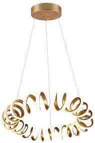 Lampadario dorato ø 55 cm Curl – Trio