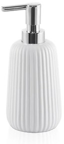 Dispenser sapone liquido bianco da appoggio Gedy serie Marika in ceramica