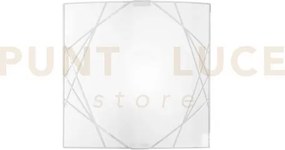 Applique a parete paradise bianca 1 luce attacco e27 26x8x26cm in v...