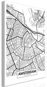 Quadro Map of Amsterdam (1 Part) Vertical