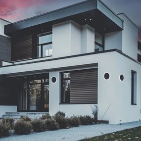 Applique a LED da esterno PIATTA LED/18W/230V 3000/4000/6000K IP44 nero