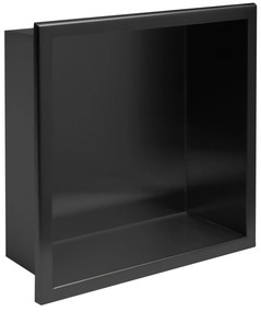 MENSOLA BAGNO 30x30 black mat