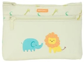 Astuccio Scuola Safta Selva Giungla Beige 23 x 16 x 3 cm