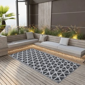 Tappeto Da Esterni Arakıl Nero 80x150 Cm İn Pp /