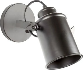 Riflettore lampada mobile spot da soffitto di parete nero E27 APP486-1C