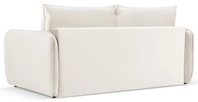 Divano letto in velluto crema 194 cm Vienna - Cosmopolitan Design