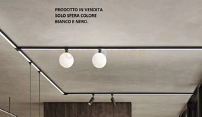 Elemento sfera ball 9w 4000k 630lm nero d.15cm per sistema binario