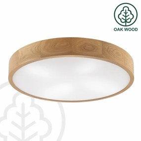 Brilagi - Plafoniera LED CARVALHO 4xE27/60W/230V rovere Ø 57,5 cm