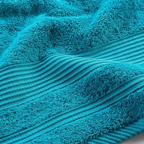 Asciugamano blu in spugna di cotone 70x130 cm Tendresse - douceur d'intérieur