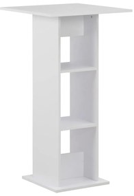 Tavolo Da Bar Bianco 60x60x110 Cm /