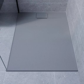 Piatto doccia SENSEA in composito minerale di resina gelificata Neo grigio L 90 x L 120 x H 2.7 cm opaco