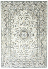 Kashan Tappeto 210x300 Beige (Iran) Annodato A Mano