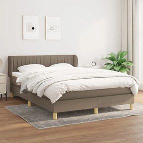 Giroletto A Molle Con Materasso Tortora 140x190 Cm İn Tessuto /