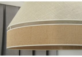 Duolla - Lampadario a sospensione con filo YUTE AVIGNON 1xE27/15W/230V diametro 60 cm grigio/marrone