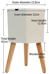 Vaso autoinnaffiante in plastica ø 23 cm Calla - Tomasucci