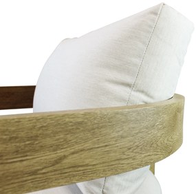 NAMOR - salotto con struttura in alluminio verniciato effetto legno