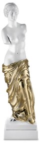 Bongelli preziosi statua scultura moderna Venere collezione Olimpo h 45 BIANCO ORO