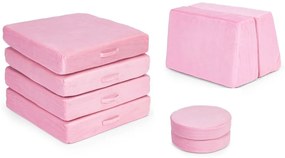 Divano modulare per bambini - rosa