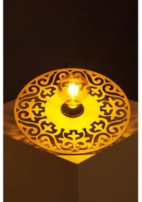 Lampadario a sospensione con filo FALCO 1xE27/60W/230V diametro 30 cm beige