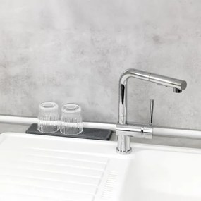 WENKO 54957100 - Tappetino antigoccia DAMON 30x8 cm grigio