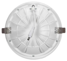 Faro LED da incasso Rotondo Luce INDIRETTA 20W Foro Ø155mm Colore Bianco Caldo 3.000K